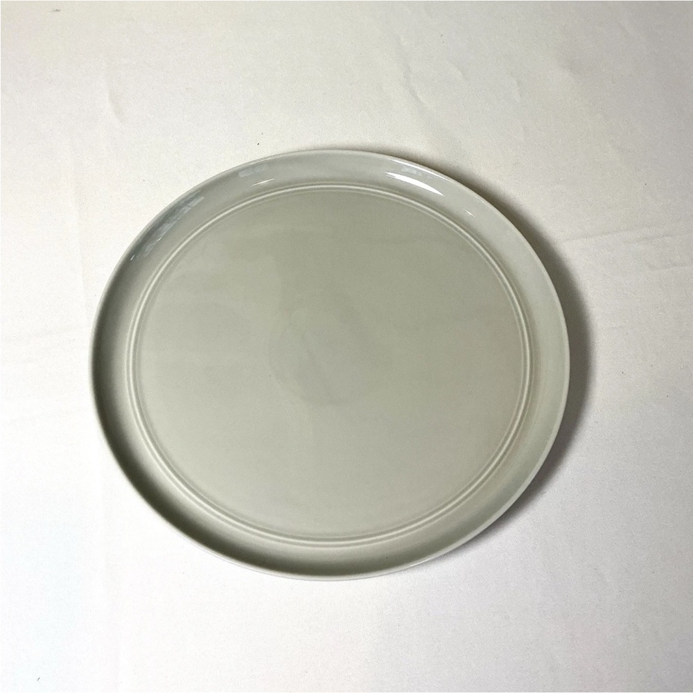 Crate & Barrel by Aaron Probyn Hue Light Gray Dinner Plate 10.5” NWT
